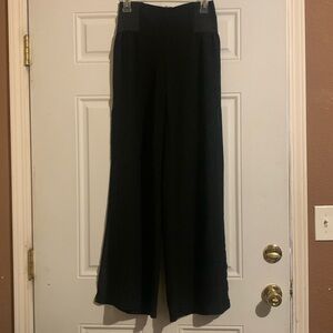 Poetry Black pants palazo open sides under shorts attached , elastic waistband